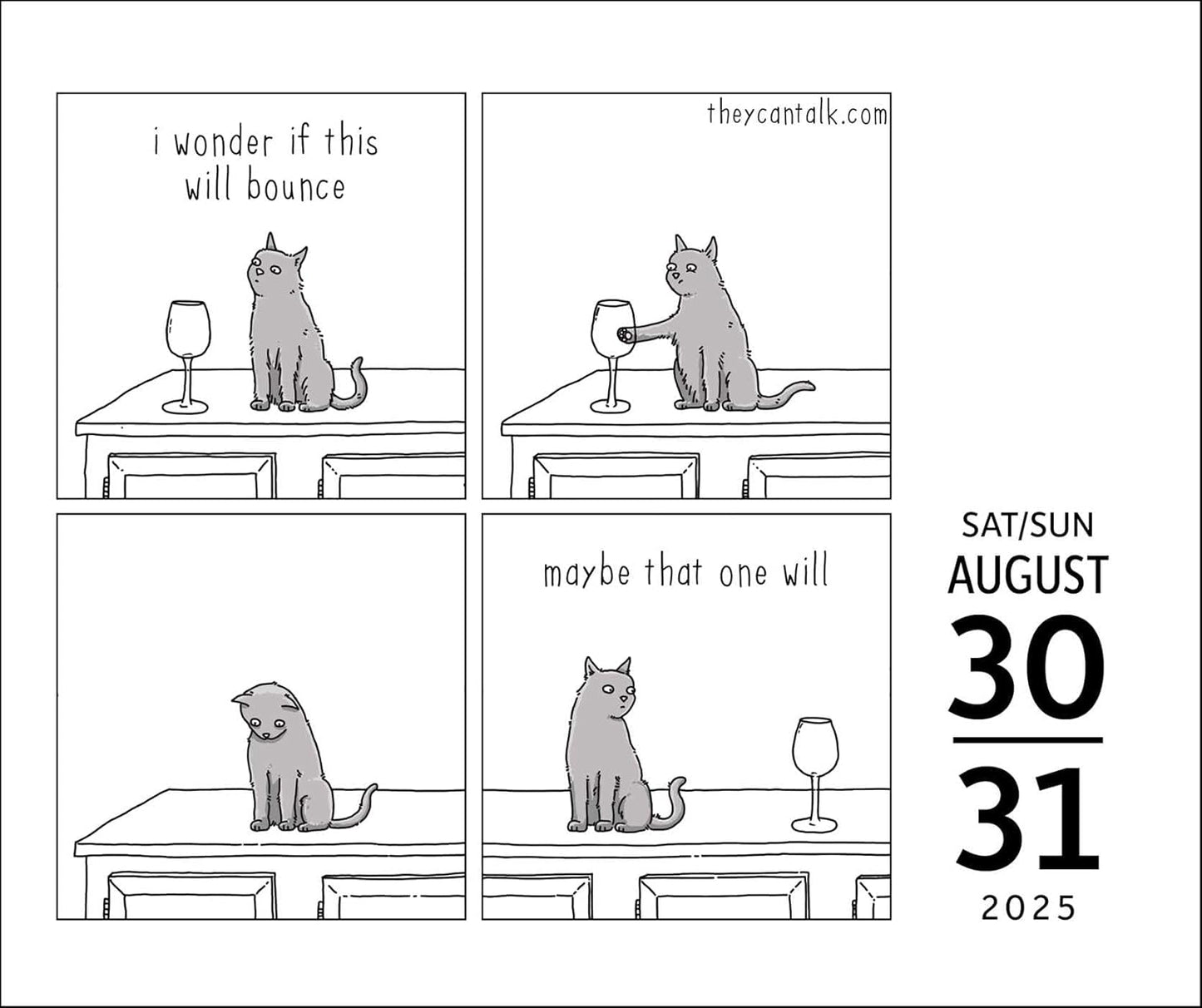 They Can Talk: 2025 Day-To-Day Calendar