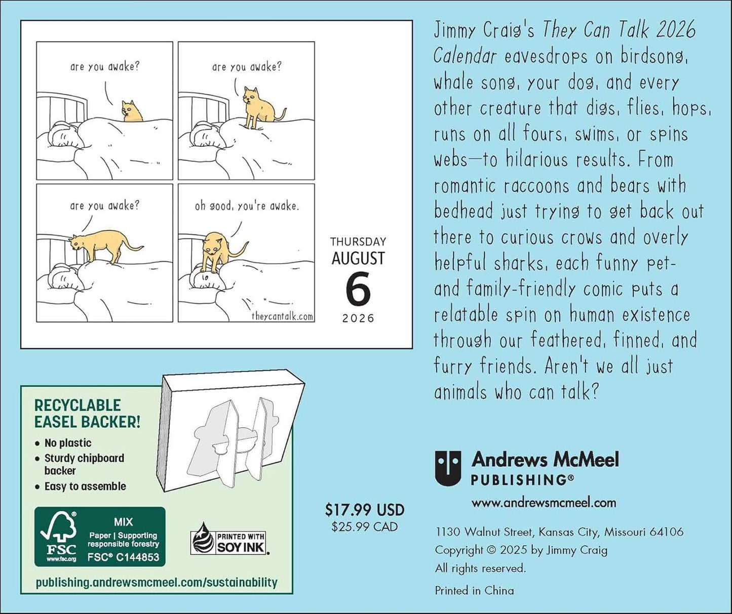 They Can Talk Comics 2026 Day-To-Day Calendar: You Gotta Smell This