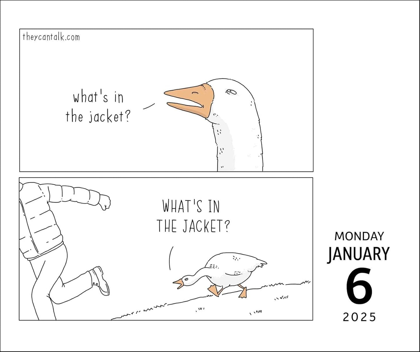 They Can Talk: 2025 Day-To-Day Calendar