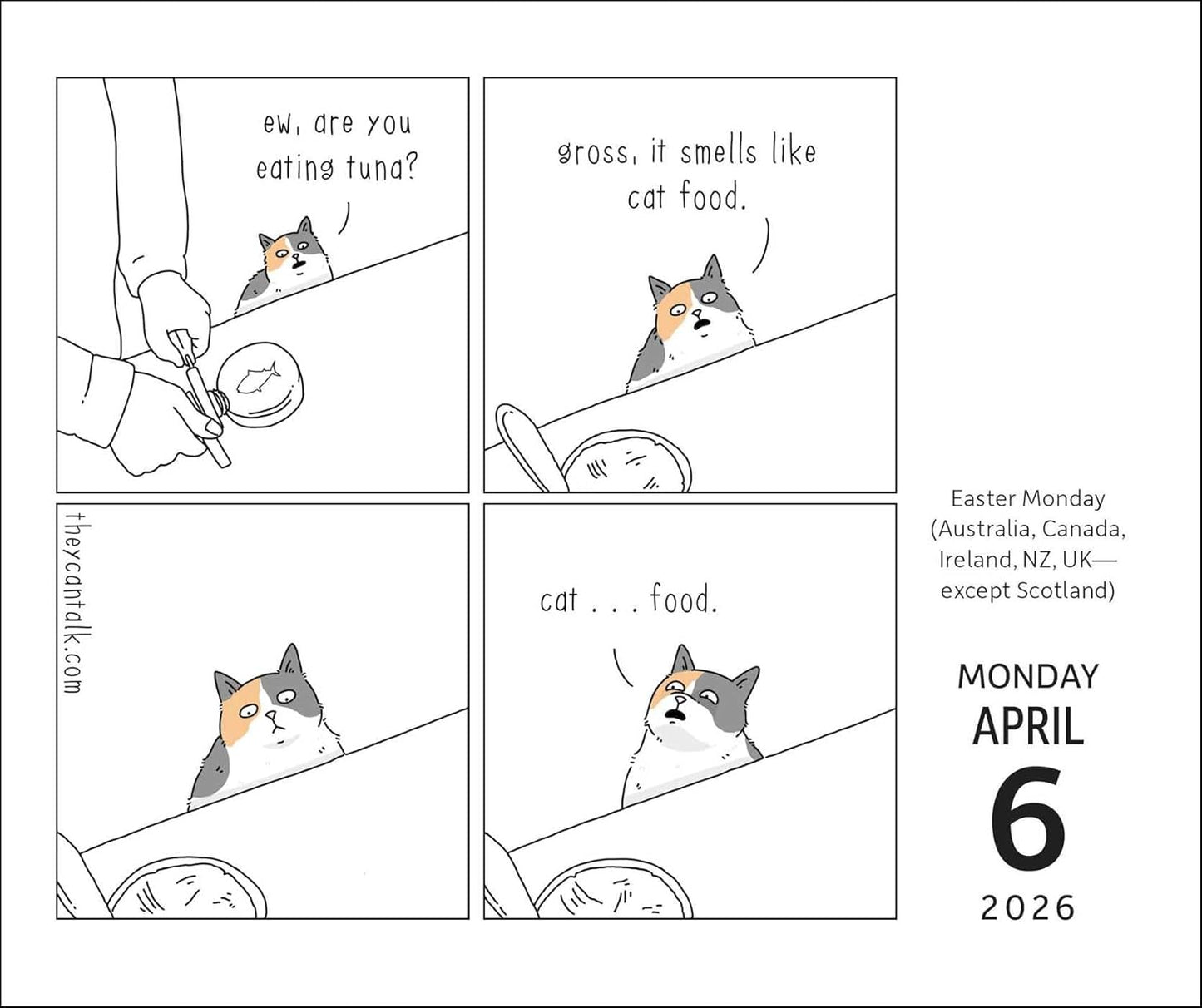 They Can Talk Comics 2026 Day-To-Day Calendar: You Gotta Smell This